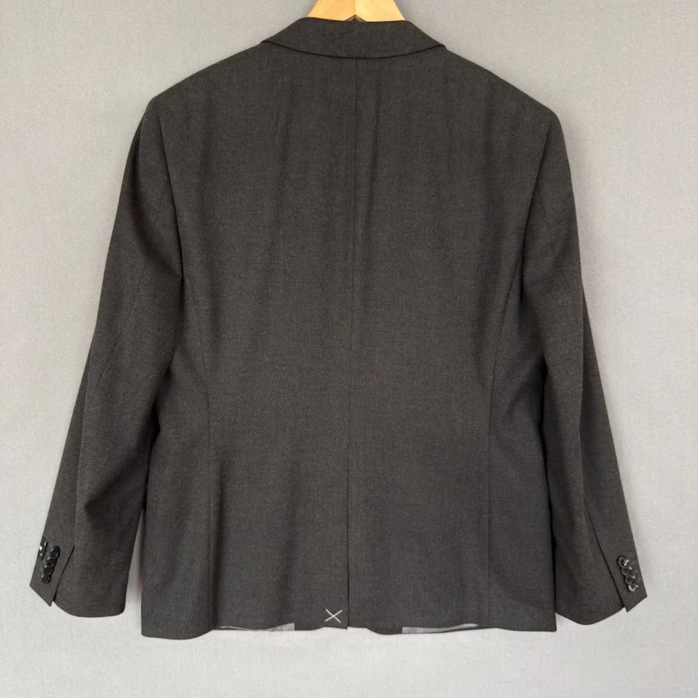 EXPRESS CHARCOAL EXTRA SLIM FLANNEL SUIT JACKET BLAZER MEN SZ 42S NWT SRP $298